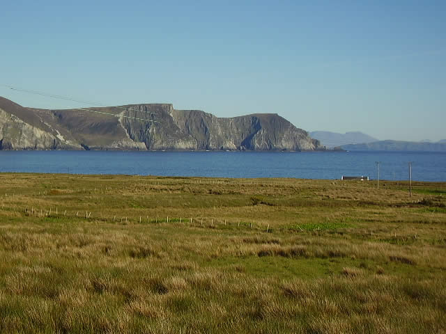 View of Minaun Cliffs.